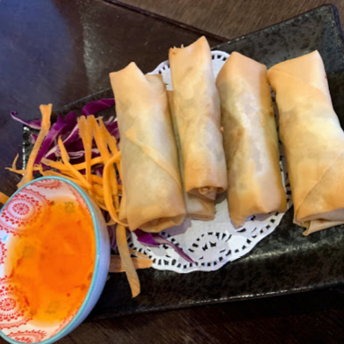 1. Spring Rolls (6 Pcs) (V)